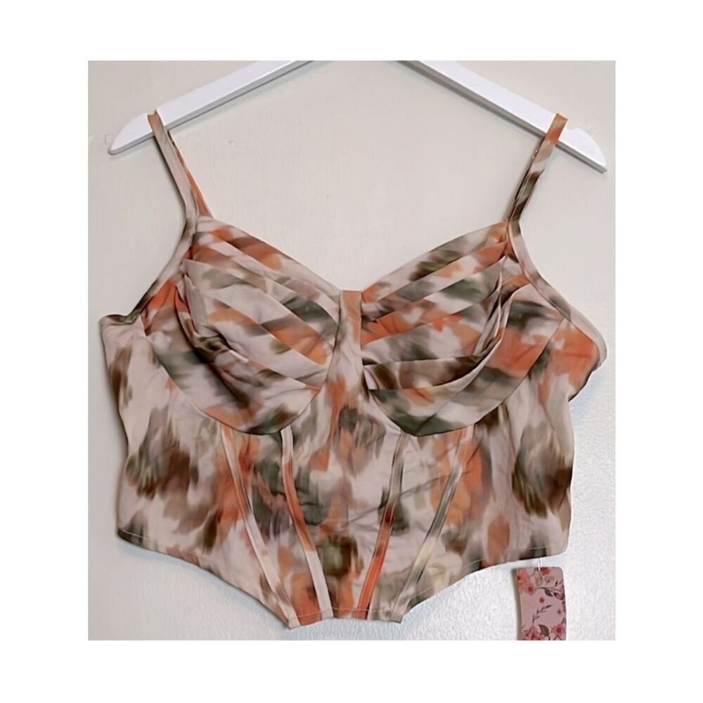 NWT Shein Mod curve bustier halter top size 1X